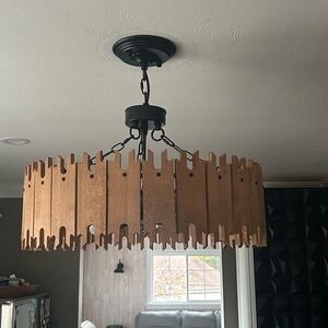 Wooden Pendant Light Fixture